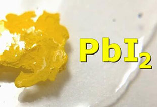 Why is lead iodide yellow and lead chloride white?